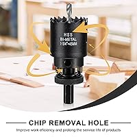 Vista 80 de Sierra perforadora de 4 1/8 pulgadas (4.134 in) para madera y plástico, broca de núcleo de cortador de agujeros bimetálico HSS para paneles de yeso