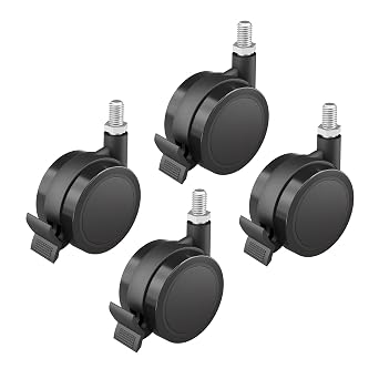 Vari Caster Wheels for Electric Standing Desk, Easy Installation and 360-Degree Movement Set of 4