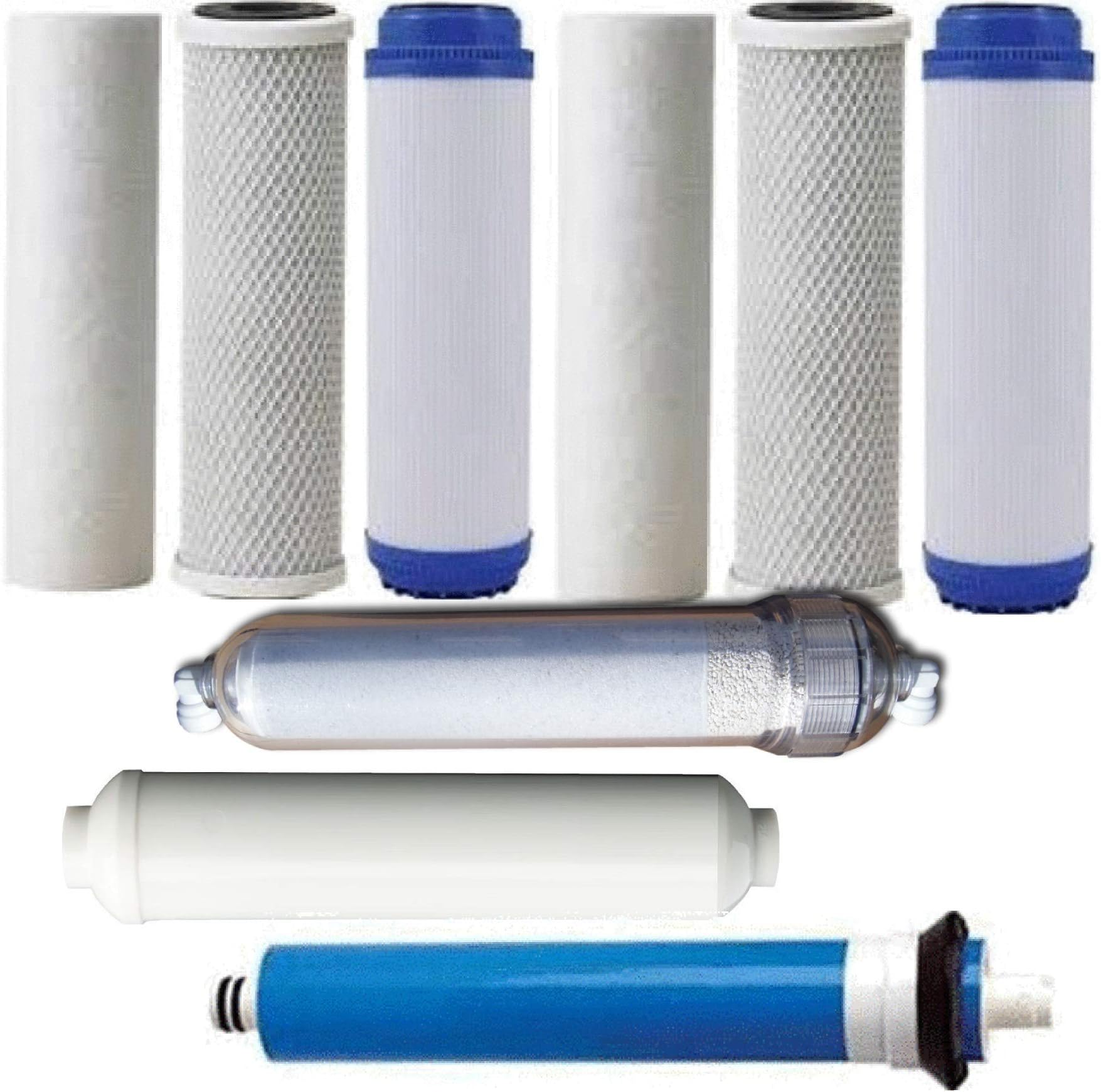 REVERSE OSMOSIS 2 SEDIMENT/GAC/CARBON CLEAR ALKALINE CARBON 50GPD RO MEMBRANE โฆ