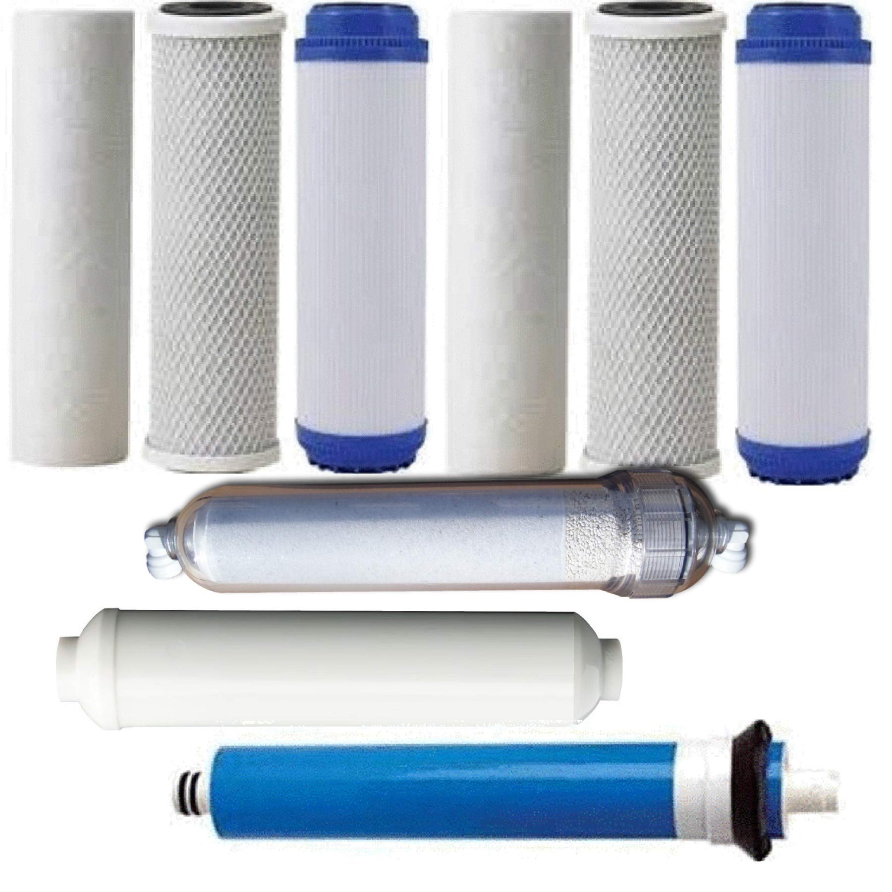 REVERSE OSMOSIS 2 SEDIMENT/GAC/CARBON CLEAR ALKALINE CARBON 50GPD RO MEMBRANE …