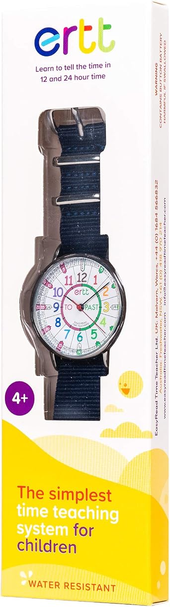 EasyRead Time Teacher Kids' Watches - Analog Teaching Watch for Kids - Learn to Tell Time - 3 Step Time Teacher Watch - Easy To Read Dial