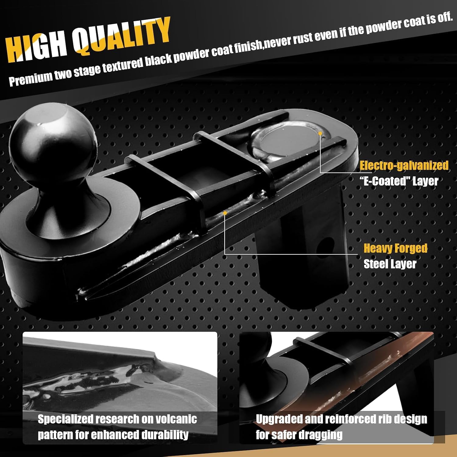 8" Offset Gooseneck Ball Extender for Short Bed Trucks