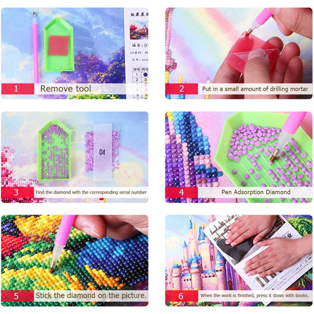 Kit De Pintura Con Diamantes 5D – Lienzo Grande De 40x120 Cm, Diamantes Redondos, Decoración DIY Para Adultos Y Niños