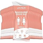 DIBBATU Disposable Urinal Bag, 24 PCS 800ML Emergency Urine Bag, Unisex Urinal Bag, Portable Camping Pee Bag, Travel Urine Bags Vomit Bag for Traffic Jams, Camping, Hiking, Pregnant, Patient, Kids