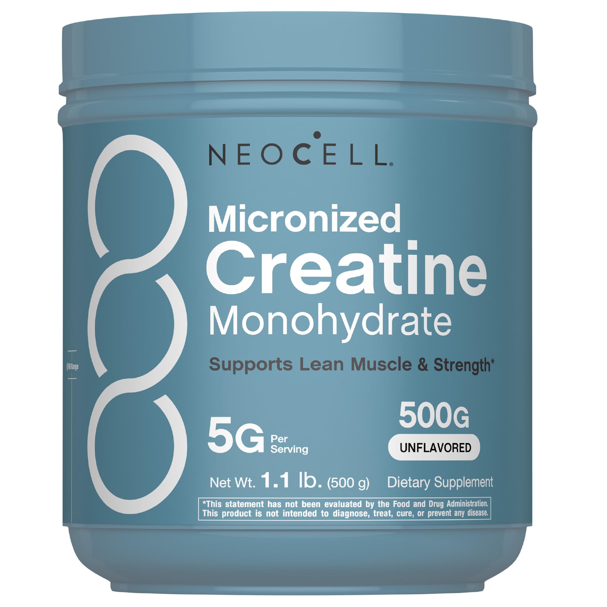 NeoCell Creatine Monohydrate Powder | 1.1 lb | Unflavored