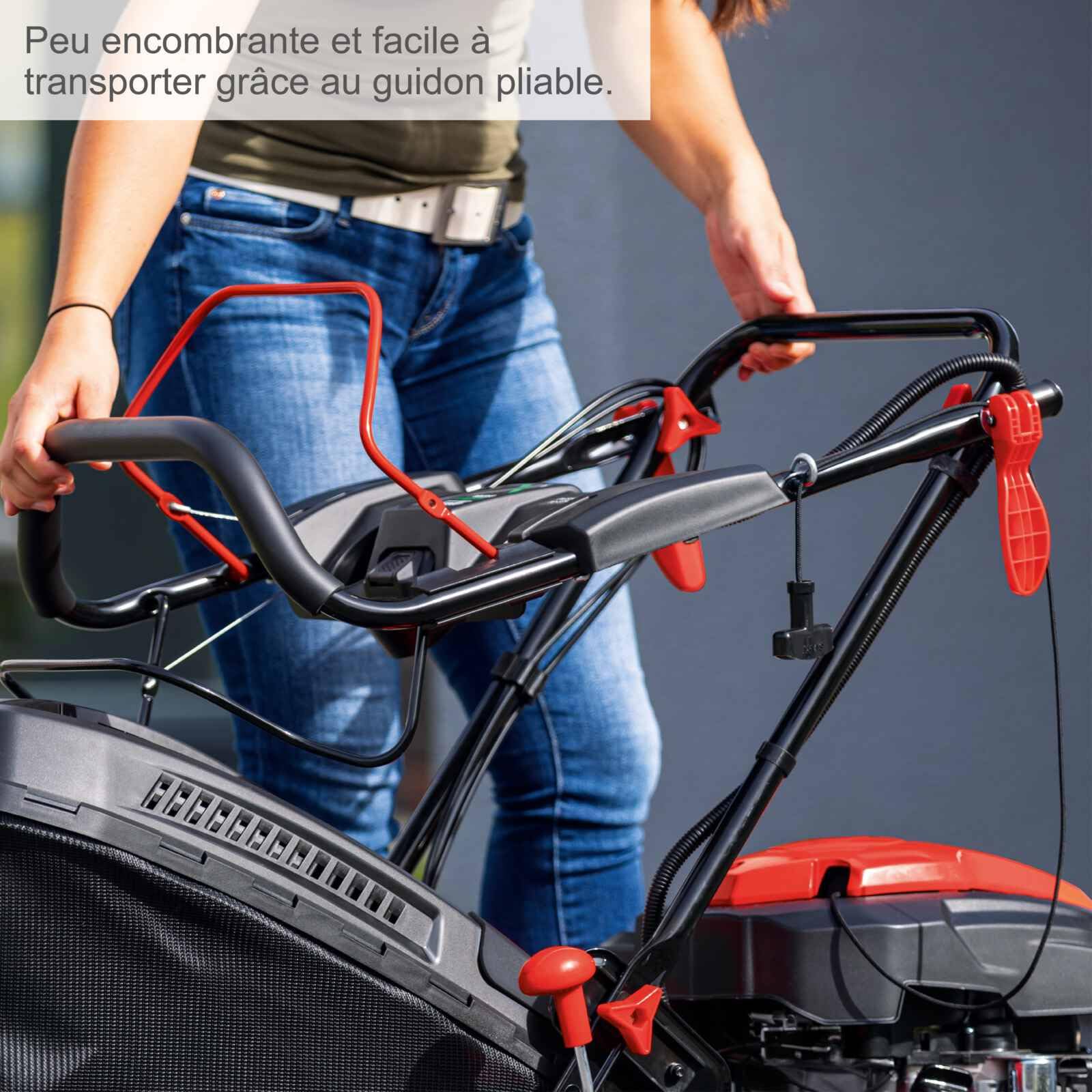 Scheppach Tondeuse à Gazon Hybride MS225-56E - Batterie + Chargeur Inclus