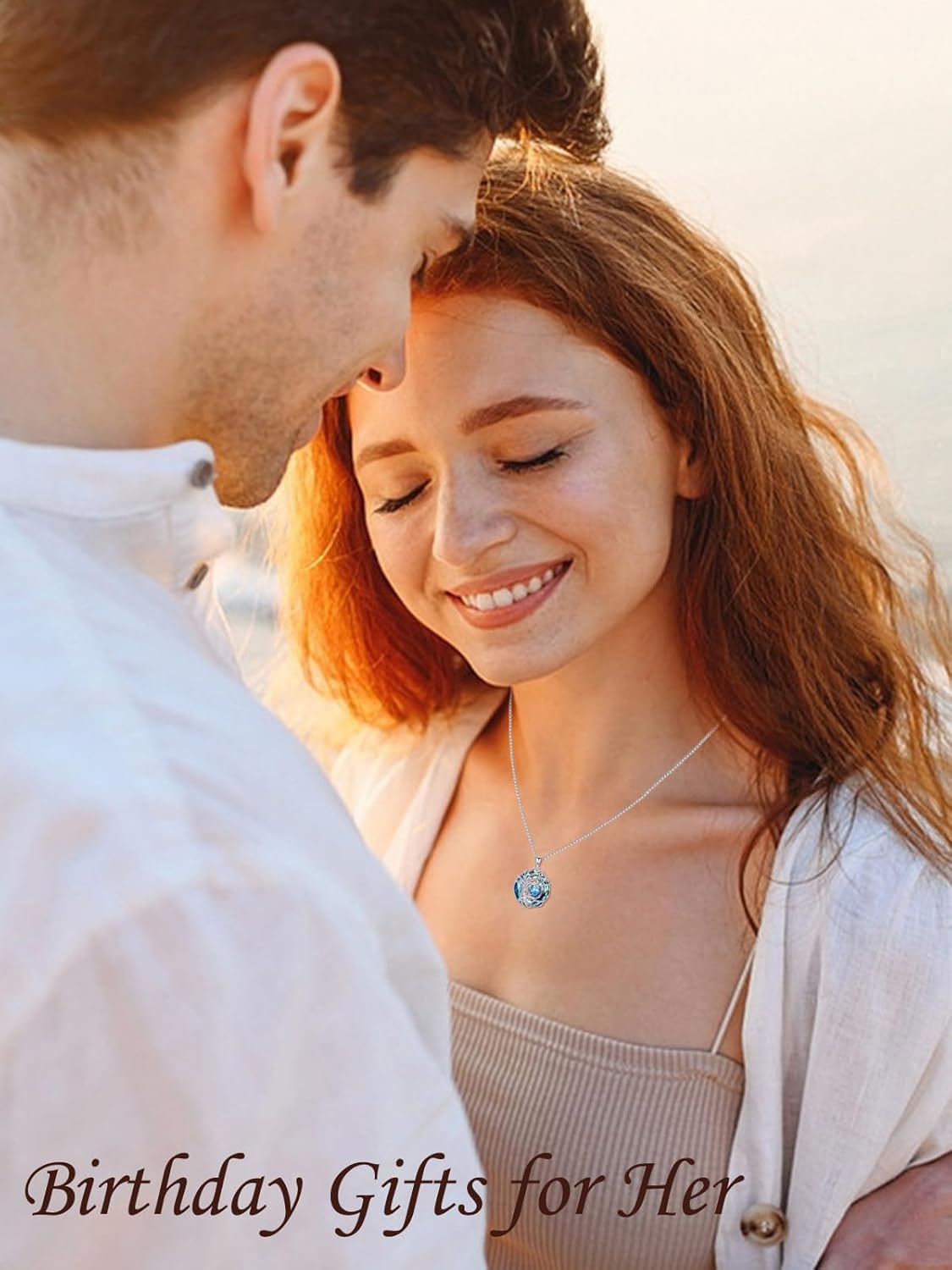 TOUPOP Tree of Life Birthstone Necklace 925 Sterling Silver Pendant Austrian Crystal Jewelry Anniversary Valentine's Day Birthday Gifts for Women Mom Her Wife - Image 7