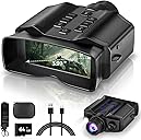 Night Vision Goggles - 4K Night Vision Binoculars for Adults, 3'' HD Screen Binoculars can Save Photo and Video with 32GB TF Card (Dark Gray)