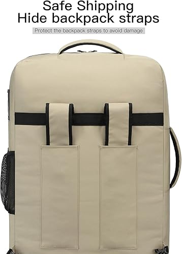 Miniatura 4 de TUGUAN Bolsa de viaje para asiento de automóvil para avión con ruedas giratorias, bolsas de asiento de automóvil para viajes aéreos con parte