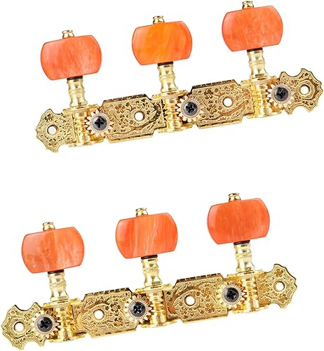 Vista 72 de Mr.Power Afinadores de guitarra, cabezales de máquina de 3+3 juegos de teclas de afinación, clavijas de cuerda para guitarra clásica