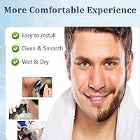 Vista 5 de Cabezal de afeitadora de repuesto RQ11, compatible con Philips Norelco Senso-Touch 2D 1100 Series (1150x/1160x/1170x/1180x)