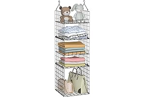 X-cosrack 5-Tier Wire Hanging Closet Organizer