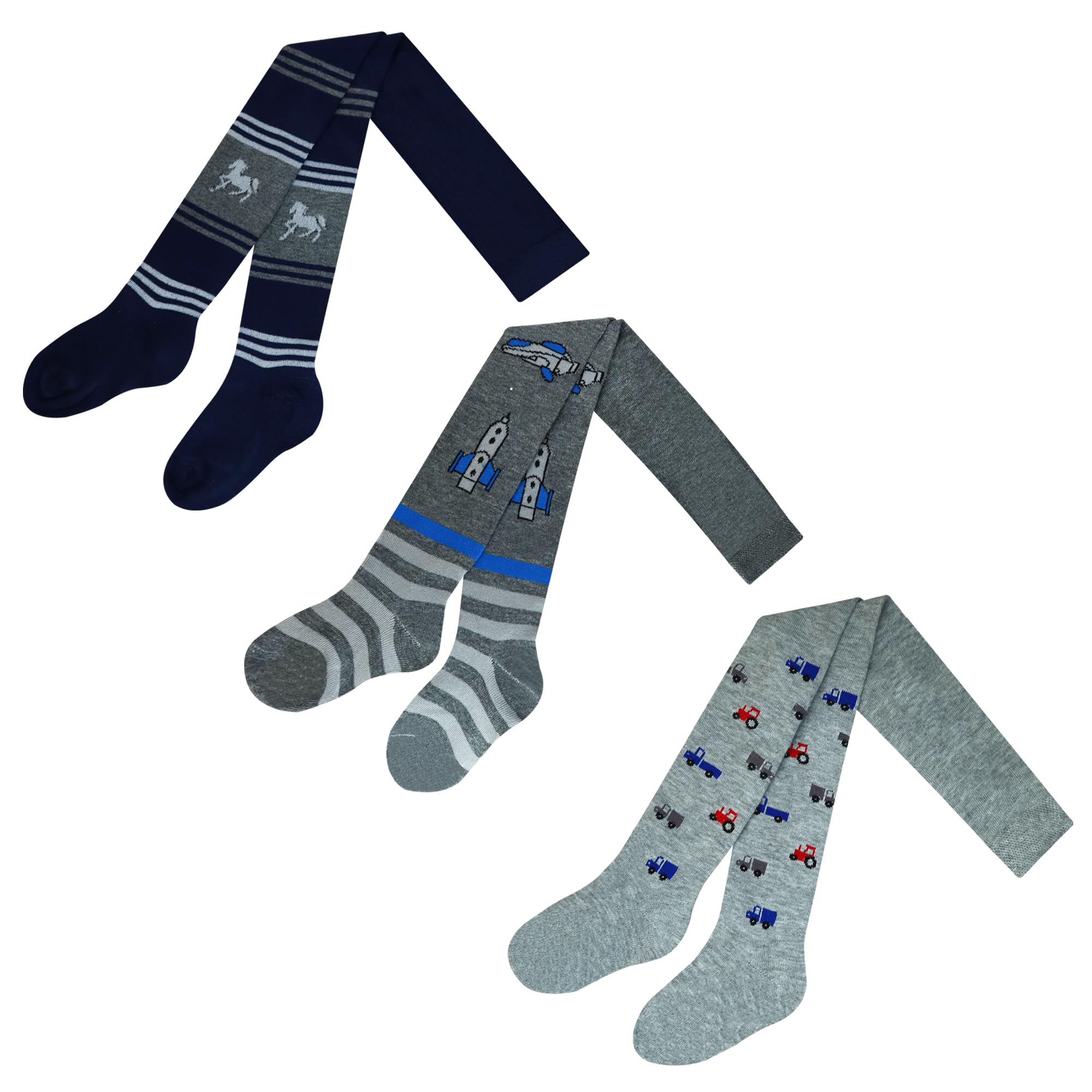 MRCC Lot de 6 collants en tricot fin coton 12544