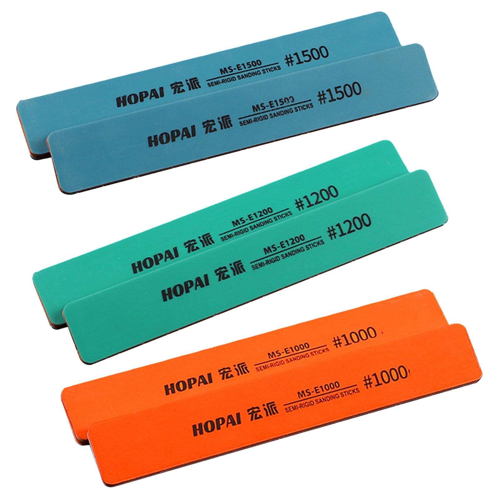 6Pcs Sanding Sticks for Repairing Model for Beginner Amateur DIY Enthusiasts 1000 1200 1500 Grit Toys & Hobbies-image-37