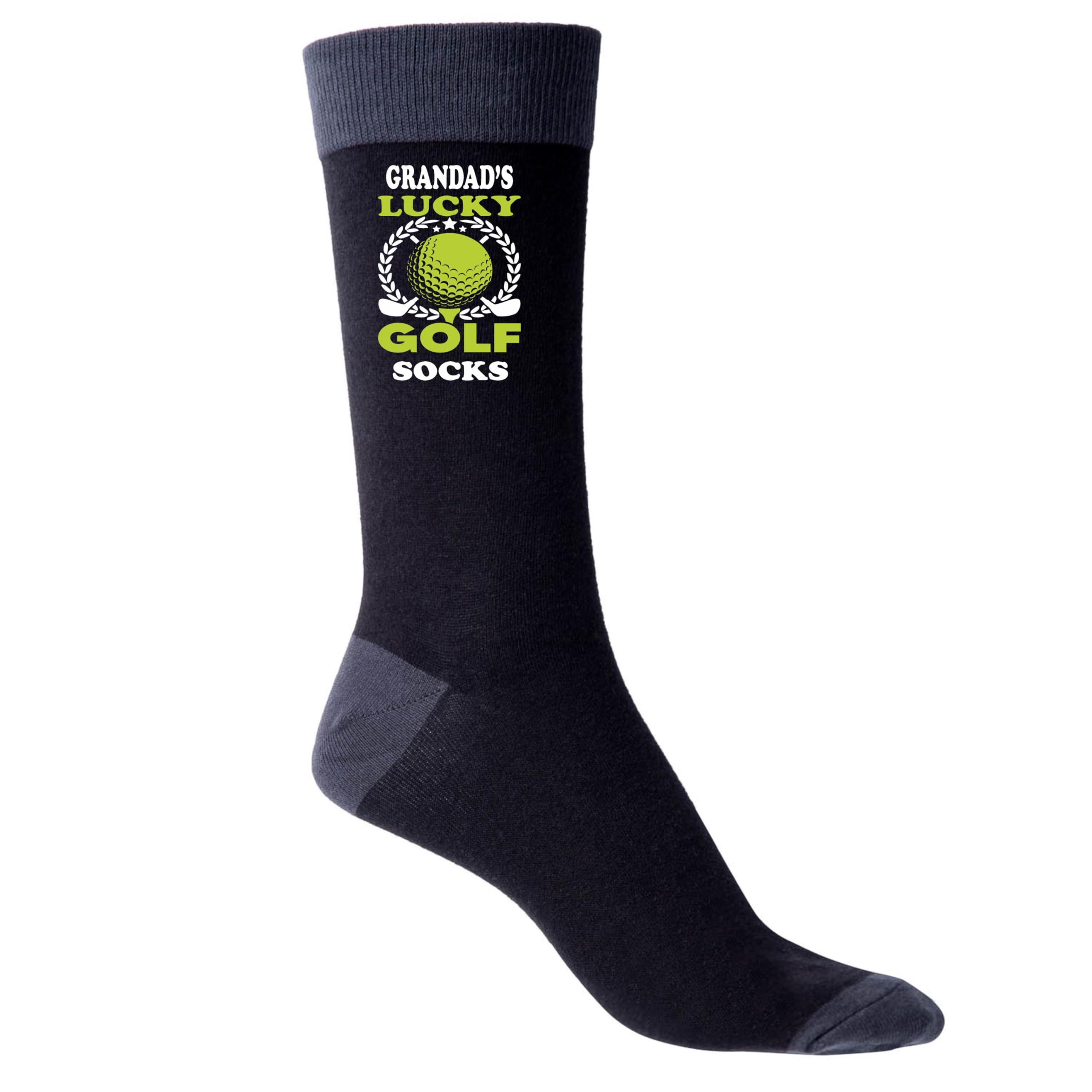 Print4U Grandad's Lucky Golf Black Socks Golfing Men's Birthday Father's Day