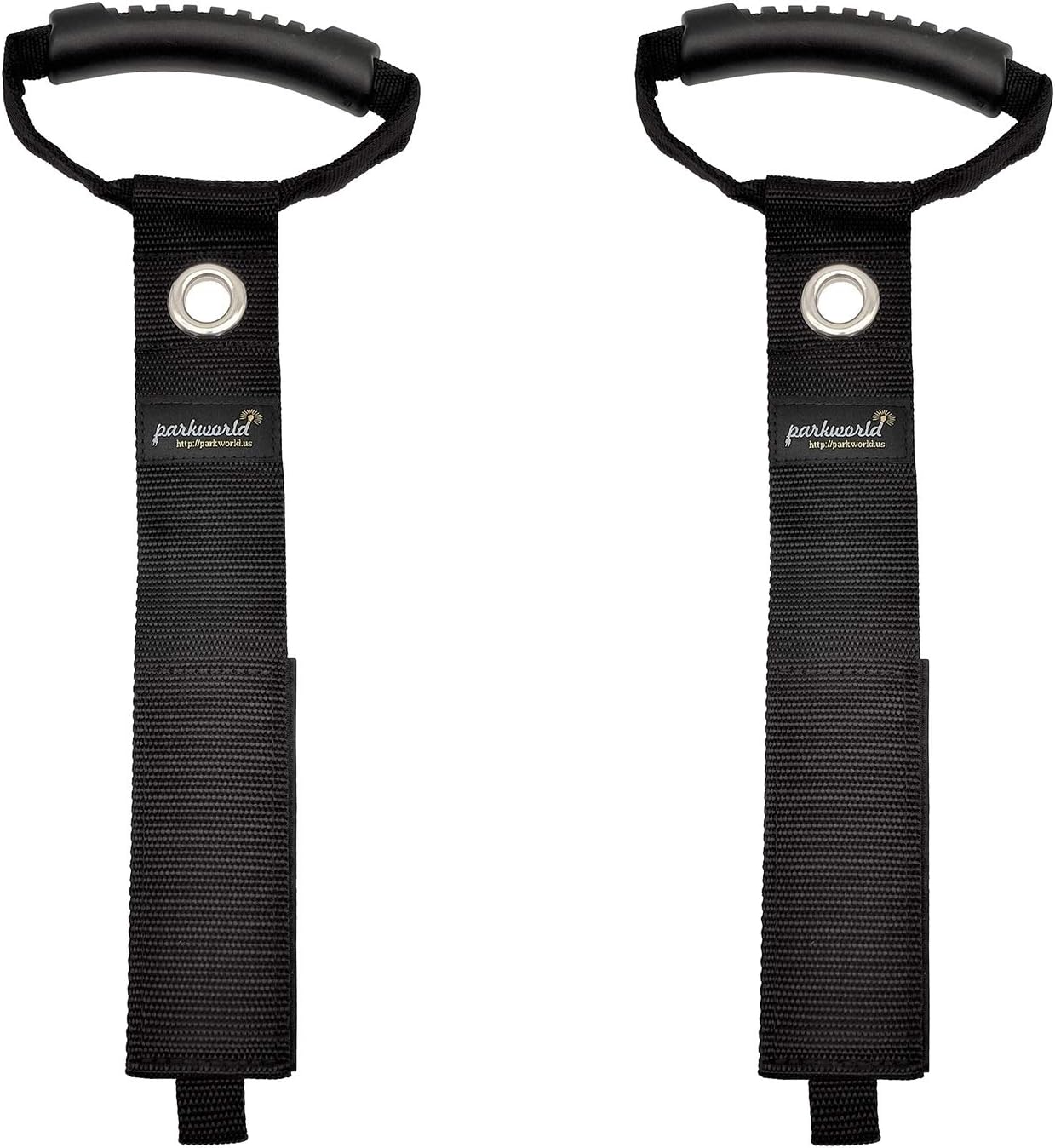 Parkworld Extension Cord Clip, Storage Strap, Cable Wrap Organizer, Hoop and Loop Hanger Also for Rope, Coil Reel and Hose. (L, 2"x28") 2-Pack