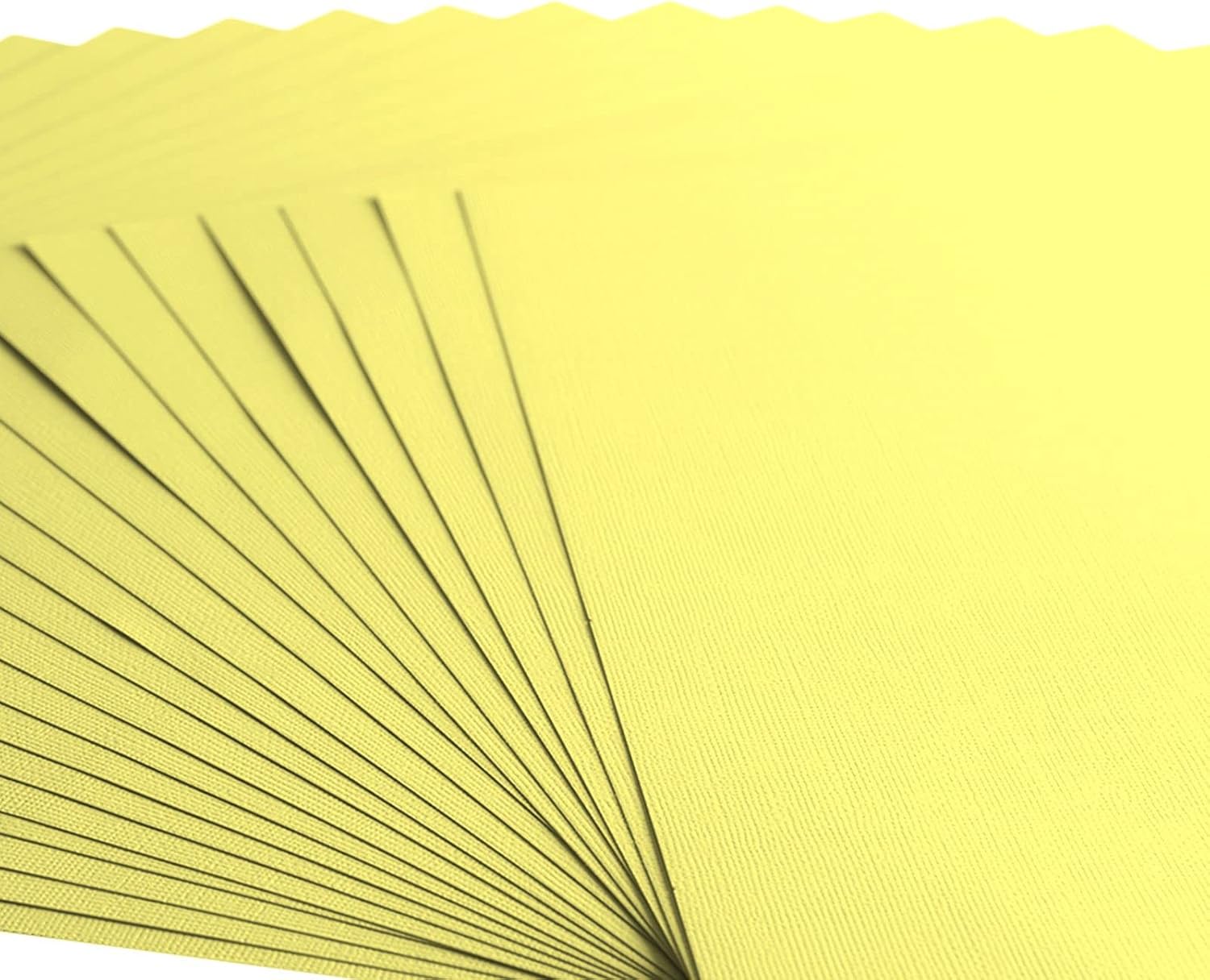 Vaessen-Creative Florence Textured Cardstock, Crocus Yellow, 216 Grams, 12x12 inches, 20 Sheets, for Scrapbooking, Card Making, Die Cutting and Other Paper Crafts, 30.5x30.5cm