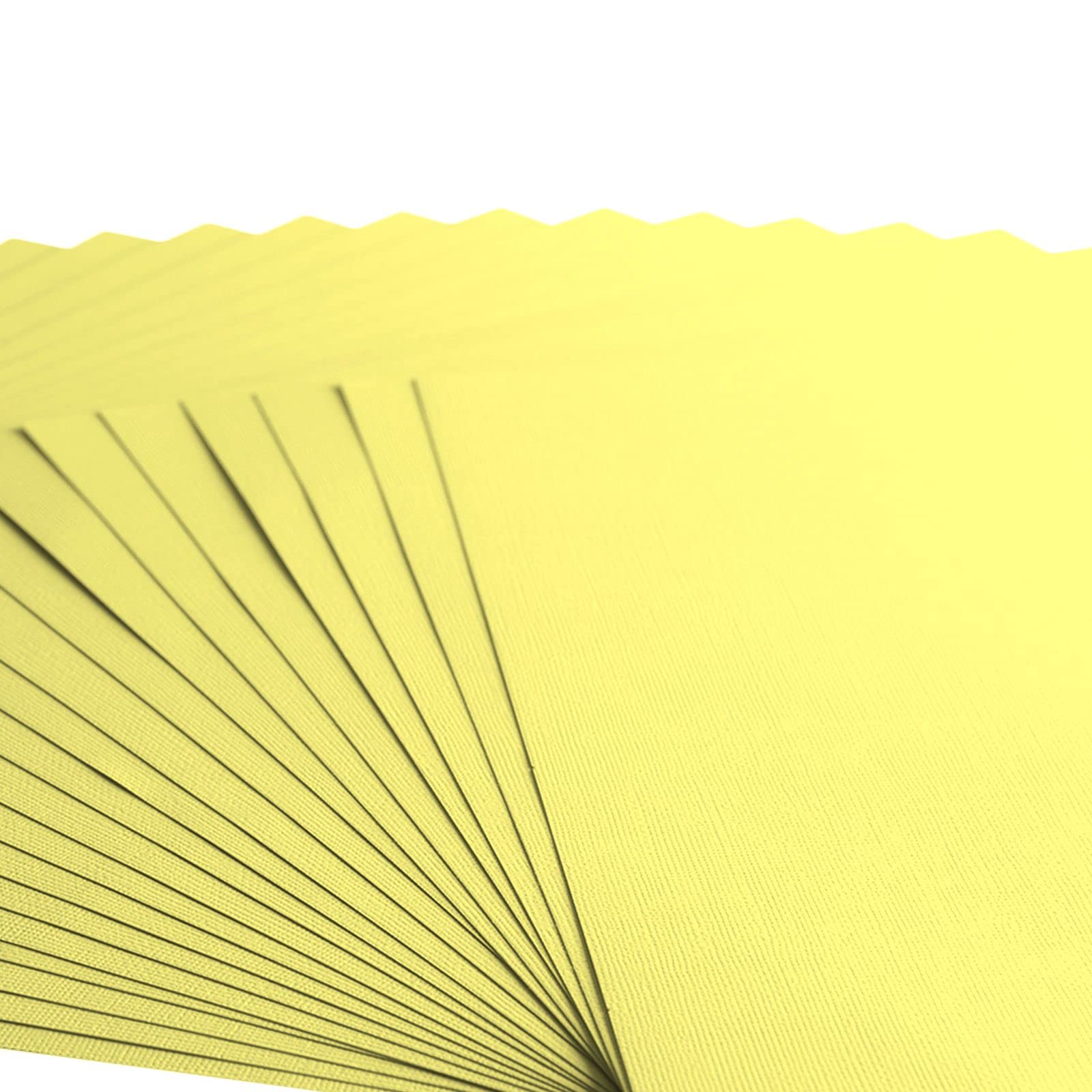 Florence Cardstock Textured, Coloured Card Making Supplies 12 x 12 inch, Yellow, 20 Sheets - Image 4