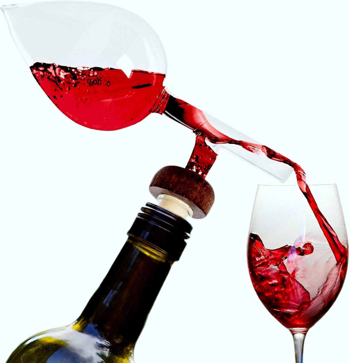 Wine Aerator And Decanter, Hand Blown Borosilicate Glass