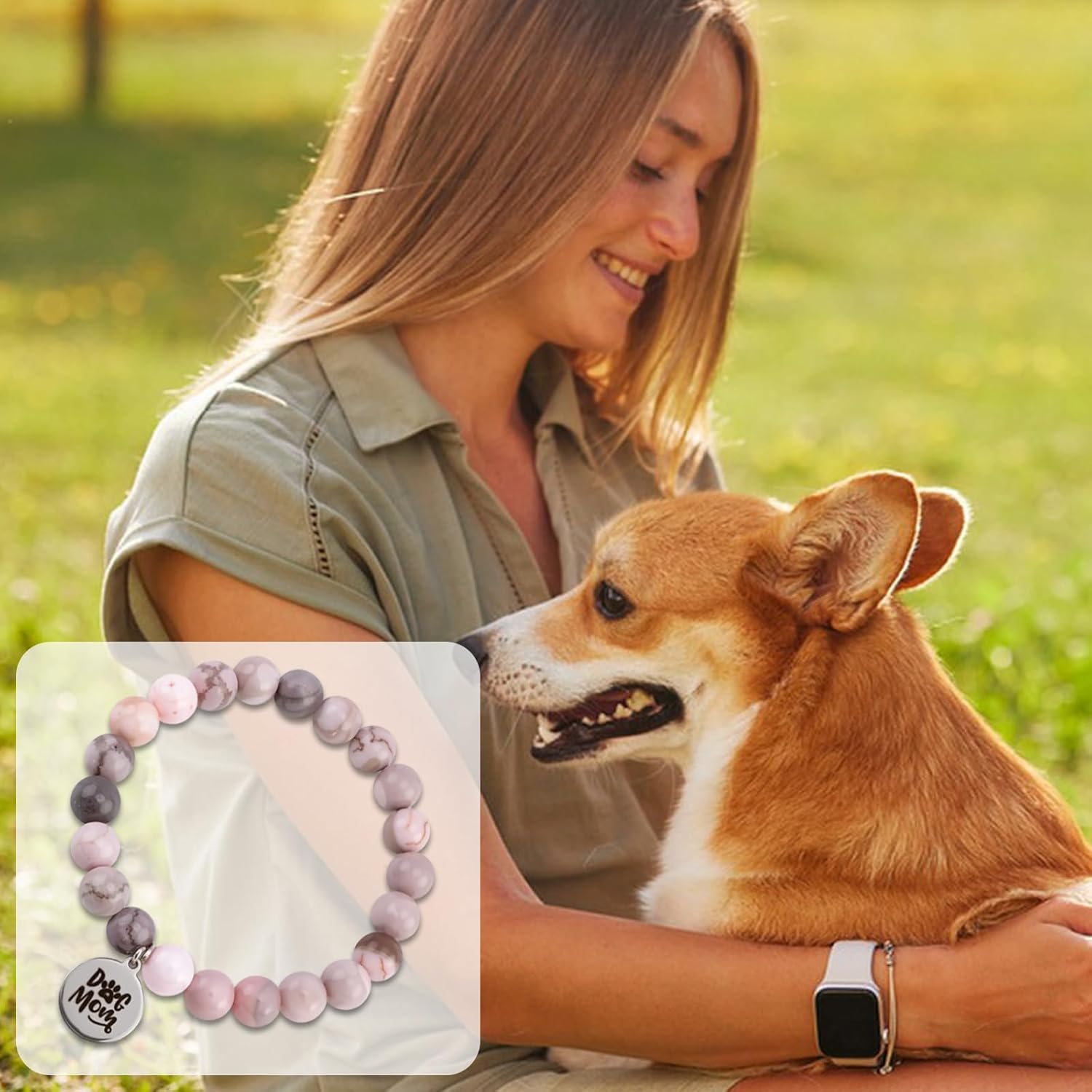 Dog Mom Gifts for Women Dog Mom Bracelets Mother Gifts from Daughter and Son Paw Print Charm Bracelet for Dogs Lover Jewelry Gifts for Valentines Mothers Birthday - Image 7