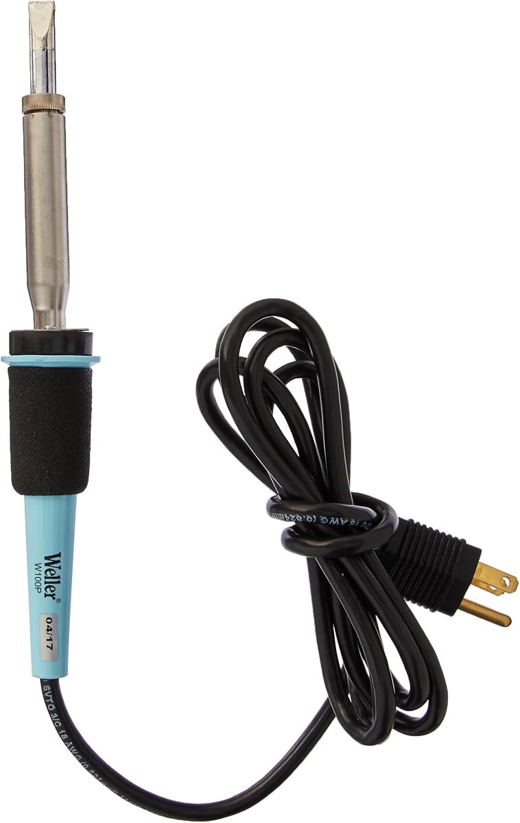 W100PG Weller Farenheit Soldador de alta resistencia con punta CT6F7, 100 vatios, 700 grados, versión original