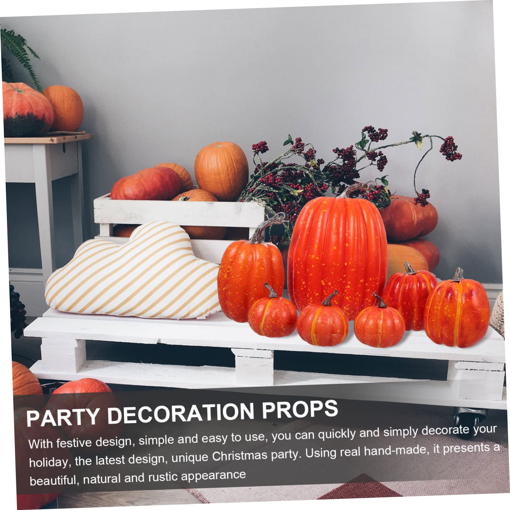 Alipis 14 Pz Ornamenti Modello Zucca Mini Zucche Di Simulazione Ornamento Modello Zucca Arredamento Autunnale All'aperto Decorazioni Autunnali Di Zucche Ghirlanda Fai Da Te Schiuma