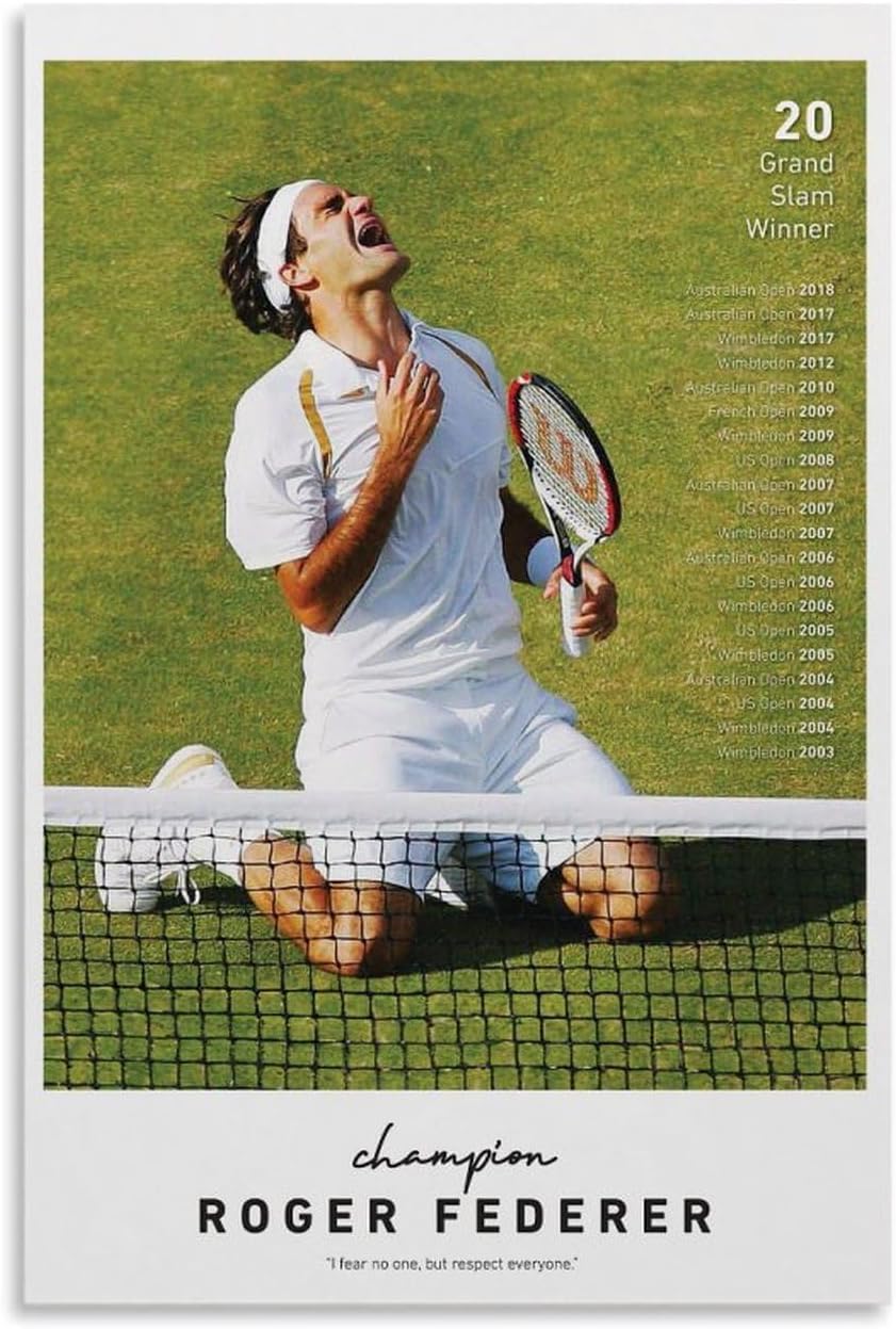 FANCHUANG Roger Federer Poster Tennis Canvas Prints Kuwait Ubuy