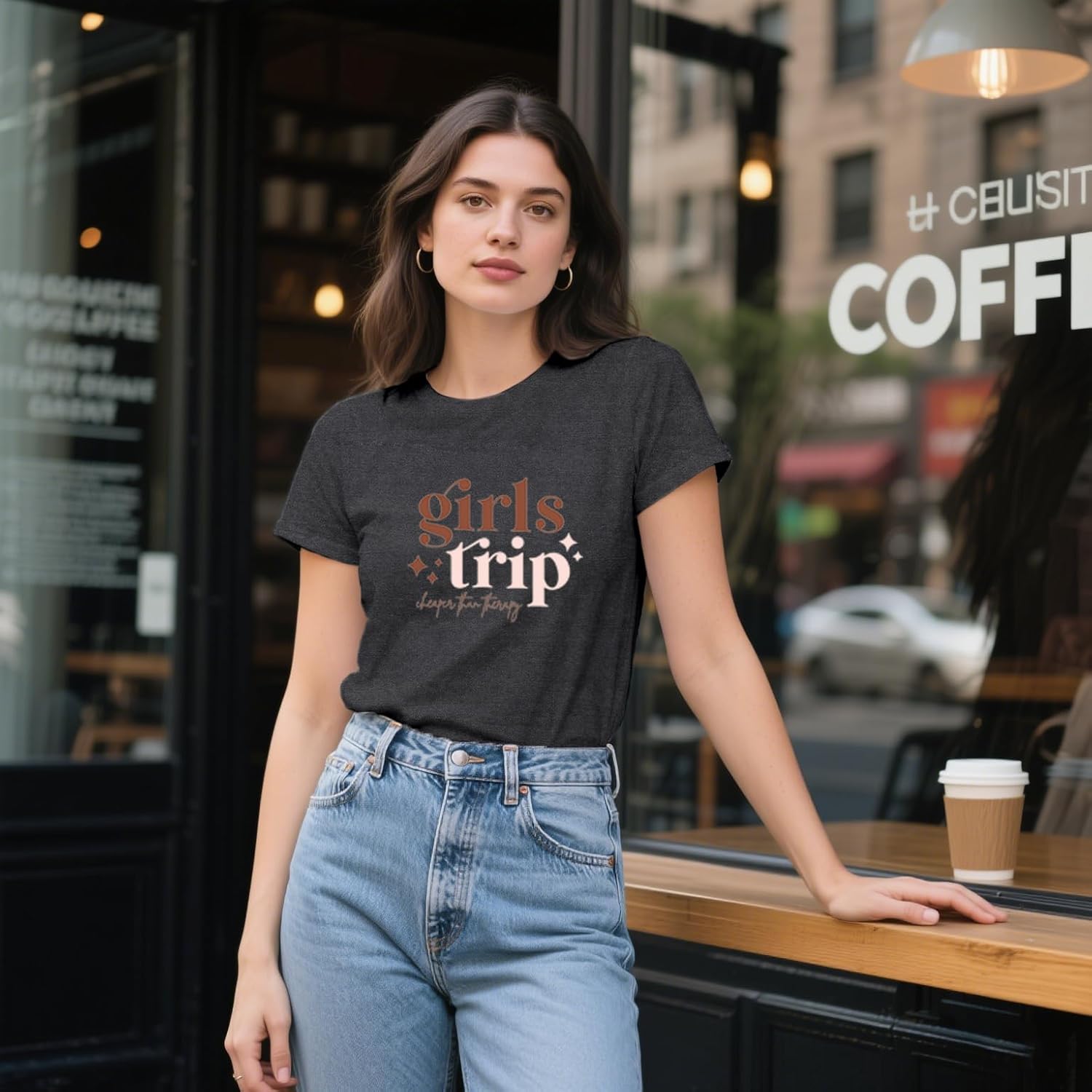 Girls Trip Shirts for Women Travel Besties Tshirt Trip Cheaper Than Therapy Tee Tops - Image 3