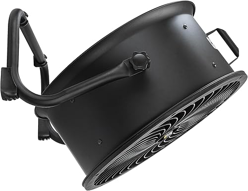 Miniatura 10 de Cat erpillar Ventilador de tambor de alta velocidad de 18 pulgadas con aspas de alta velocidad de grado industrial (negro, 2 en 1): 3,400 CFM,