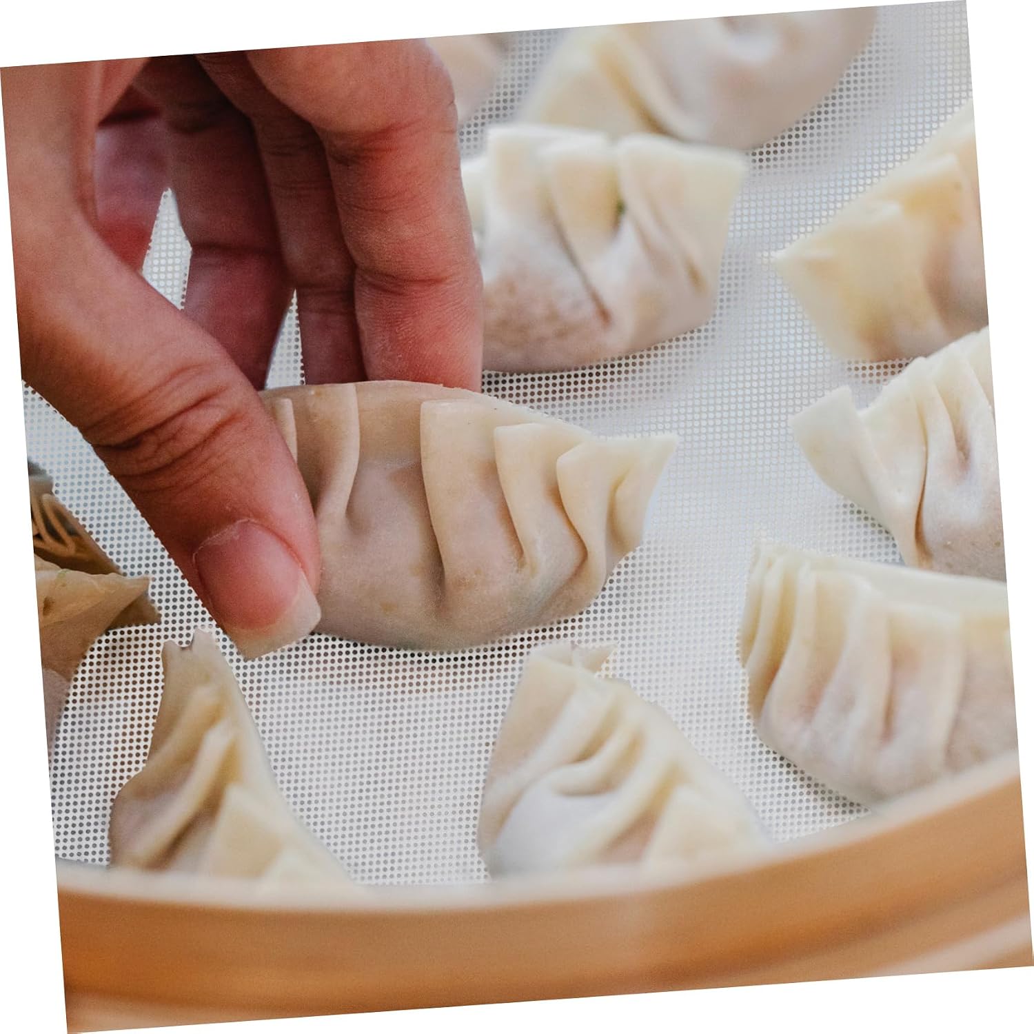 Unomor 10pcs Silicone Steamer Mat Reusable Oven Mat Steamer for Cooking Steam Cloth Food Dehydrator Sheets Stove Pad