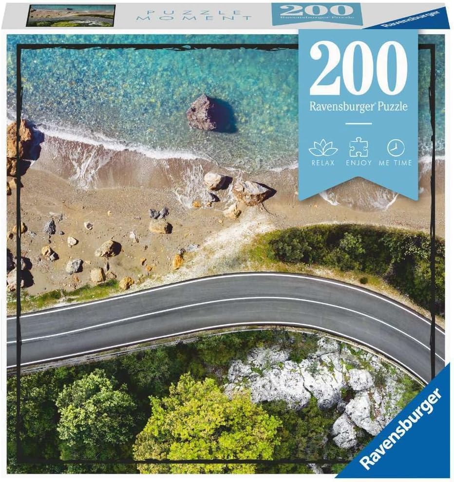 Ravensburger Puzzle Moment: Beach Road 200 Piece Jigsaw Puzzle for Adults - 13306 - Handcrafted Tooling, Made in Germany, Every Piece Fits Together Perfectly