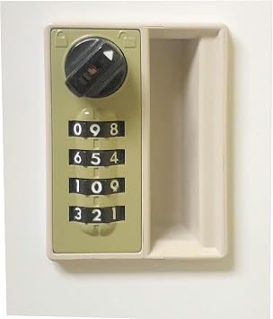 Mecolor Locker Replacement Combination Lock 4-Digit Resettable Code with 1 Emergency Key (PW)