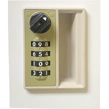 Mecolor Locker Replacement Combination Lock 4-Digit Resettable Code with 1 Emergency Key PW