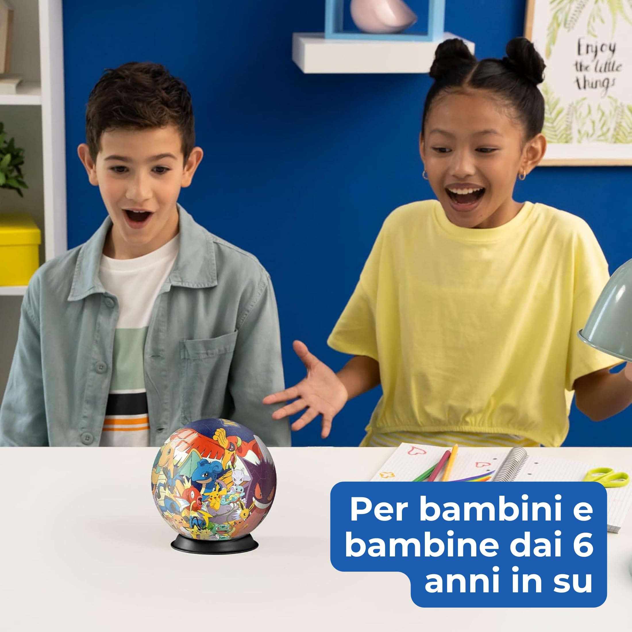 Ravensburger - Puzzle 3d Night Lamp Pokemon Led | Puzzle 3d Bambini 6 Anni O Più | Pokeball Pokemon | Modellismo Da Costruire Bambini Di 74 Pezzi | Regalo Bambino 6 Anni