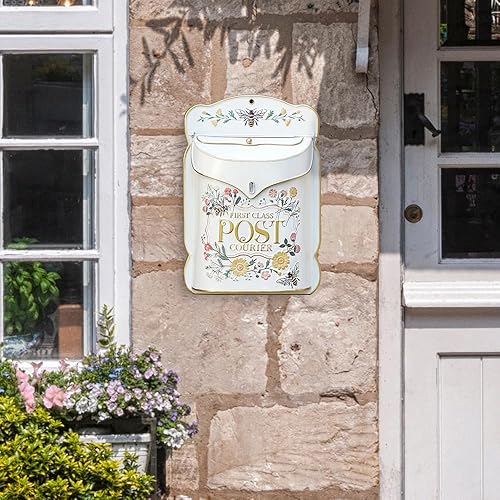 Miniatura 6 de Buzón de montaje en pared para exteriores, buzón vintage para puerta de metal, buzón de puerta de metal, estilo antiguo, dije nostálgico para