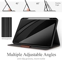 AUAUA iPad Air 11/10.9 Tok M3/M2/5/4 Generációhoz - Ceruza Tartóval, Zsebbel, Állvánnyal, Mágneses Zárral, Auto Alvás/Ébresztés Funkcióval,  7