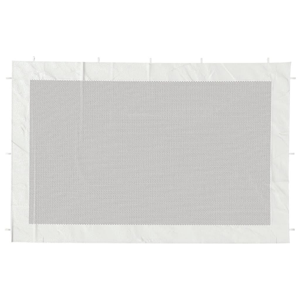 Home & Garden-Party Tenda Sidewall 2 pz Bianco e Nero Mesh - Scelta