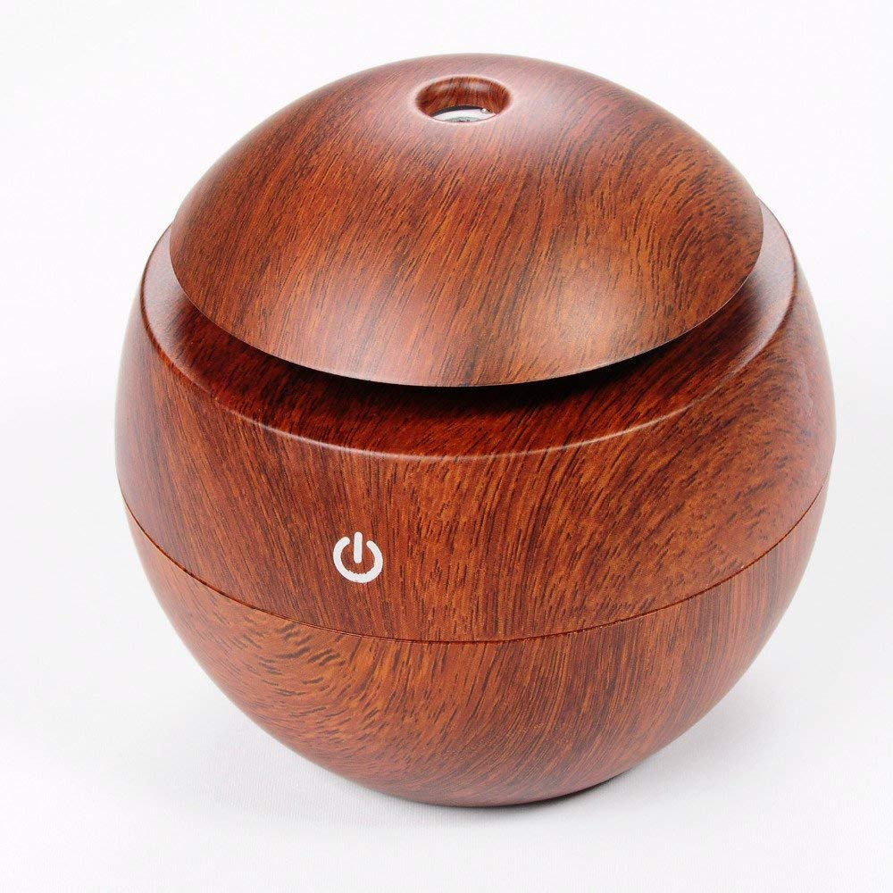 Octopus primeNew Mini Portable Wooden Humidifier Mist Maker Aroma Diffuser Ultrasonic Aroma Humidifier Light Wooden USB Diffuser for Home Office
