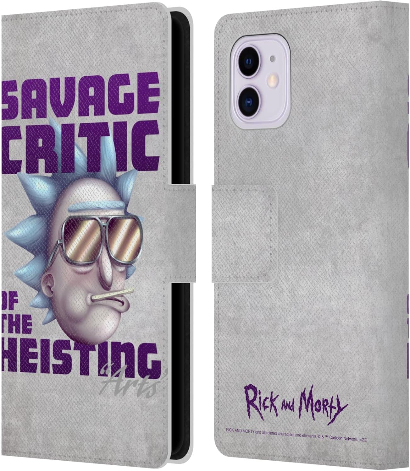 Head Case Designs Officially Licensed Rick and Morty Vat of Acid Season 4 Graphics Leather Wallet Case Compatible with Apple iPhone 11