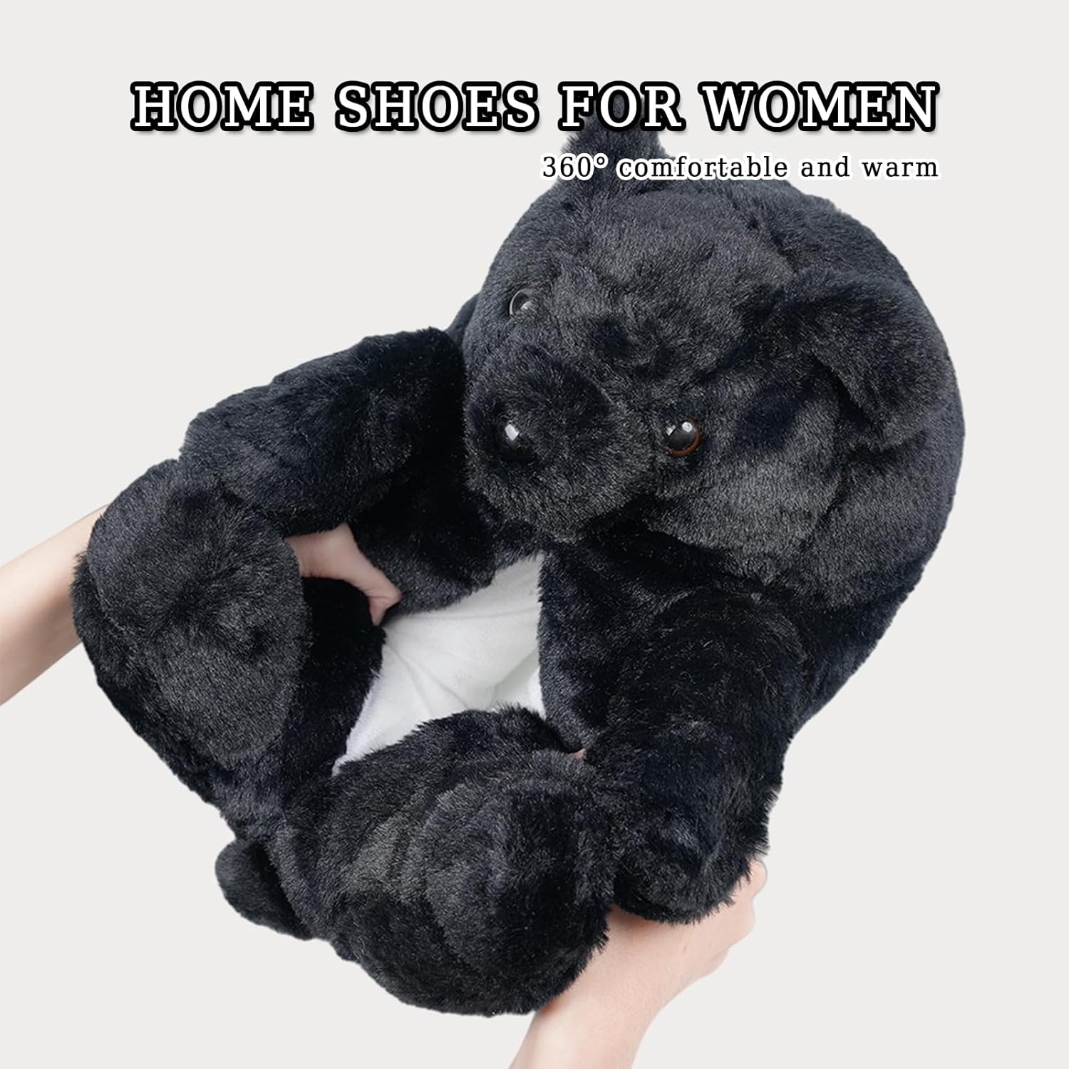 Teddy Bear Slippers Plush Fuzzy Couple House Shoes for Women Men Winter Cozy Warm Indoor Bedroom Sneaker Slippers Valentine Birthday Gifts - Image 5