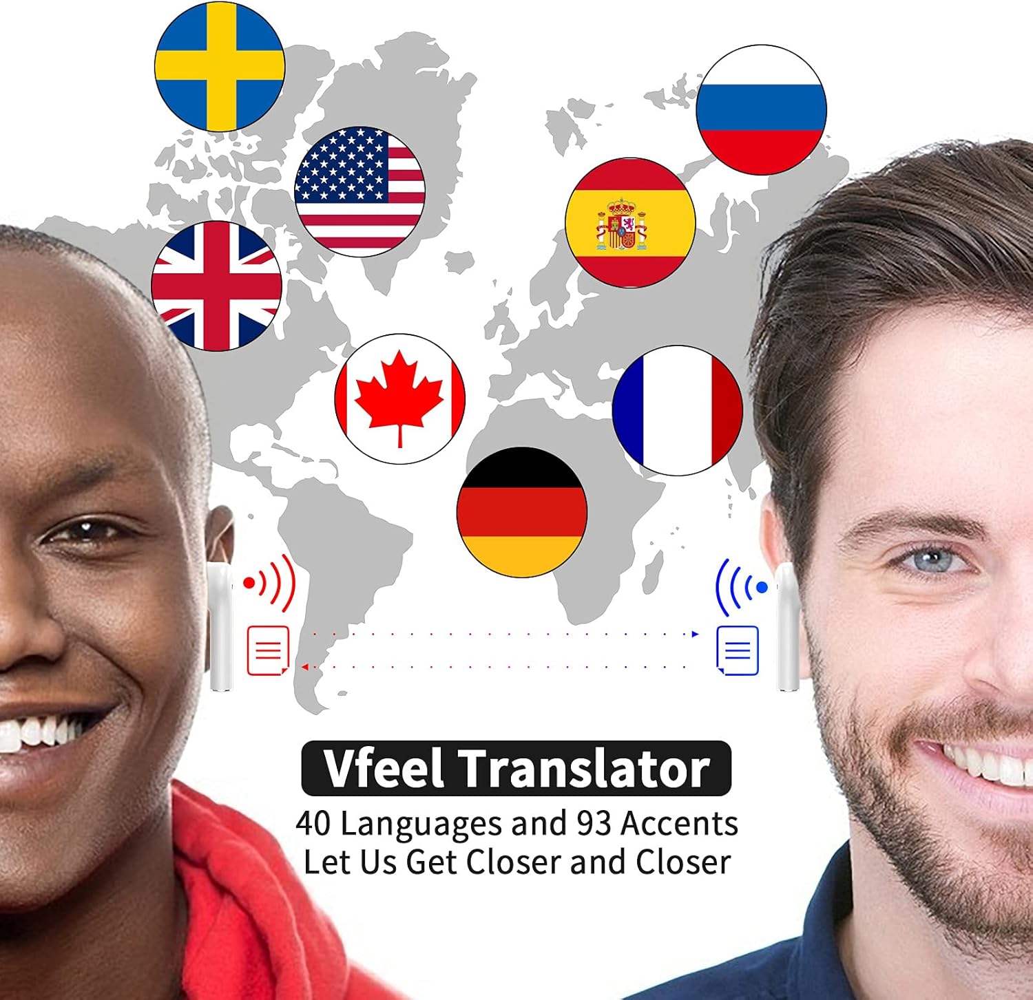 Language Translator Wireless Bluetooth Languages Image