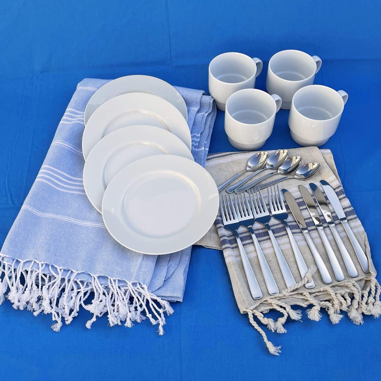 Amazon｜The Funtail イギリス製ピクニックバスケット コーンウォール4