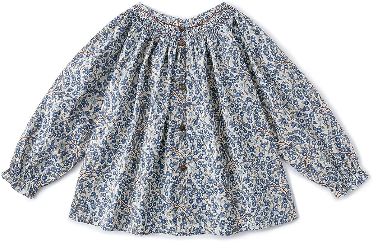 Curipeer Long Sleeve Baby Girls Blouse Casual Floral Toddler Girl Cotton Tops Shirt for Spring: Clothing, Shoes & Jewelry