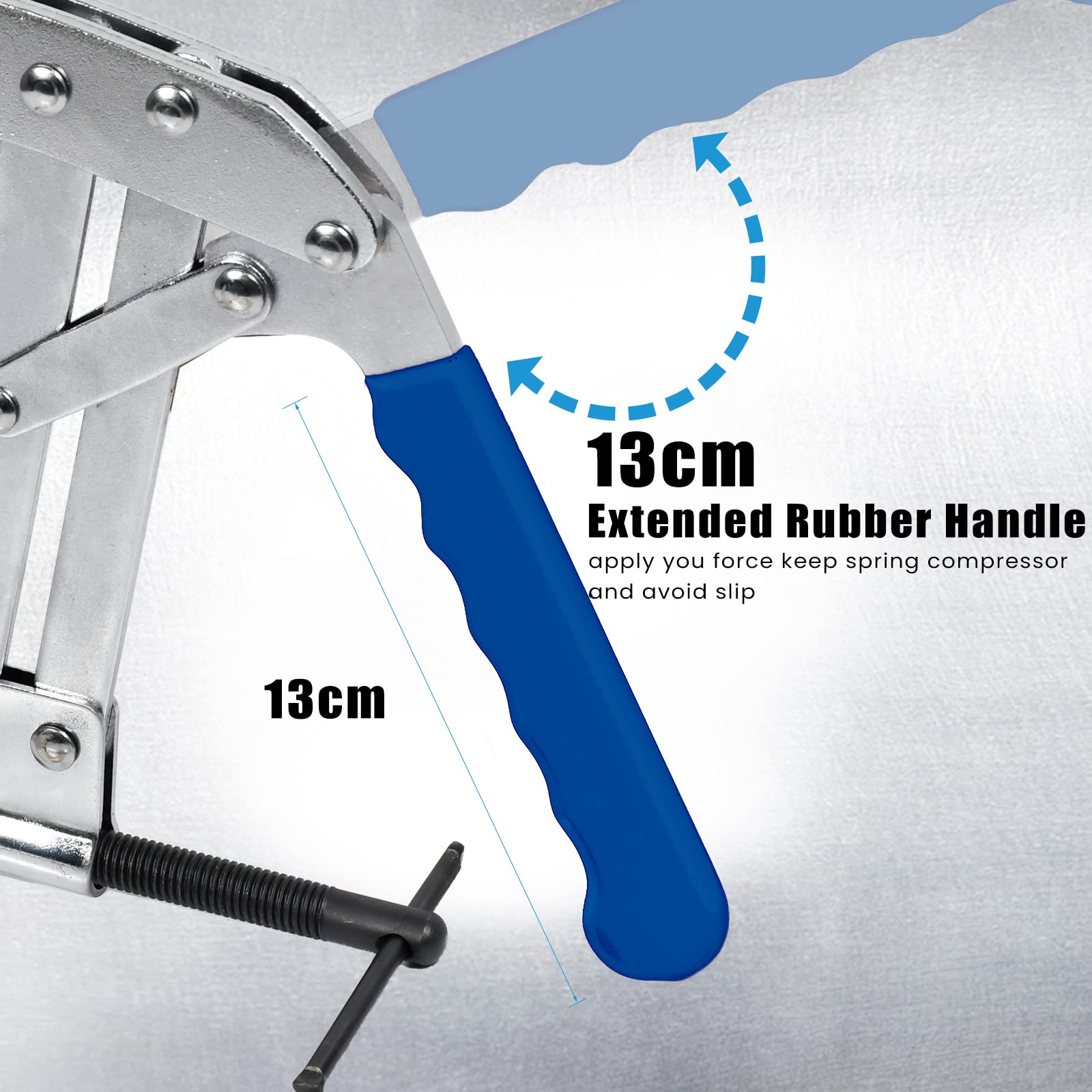 SMOTIVEPRO 8in Valve Spring Compressor Tool Universal Automotive Engine Valve Spring Removal Tool