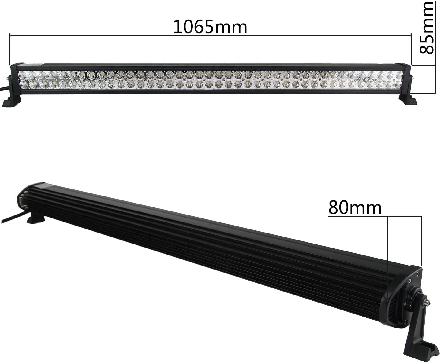 Northpole Light 42" 240W Waterproof Spot Flood Combo LED Light Bar Jeep Off-road Lights LED Fog Lights with Mounting Bracket for Off-road, Truck, Car, ATV, SUV, Jeep