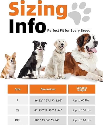 Miniatura 6 de Sytopia Cama indestructible para perros de 42 pulgadas, tamaño extragrande, a prueba de masticaciones, impermeable, lavable, ortopédica, almohadilla