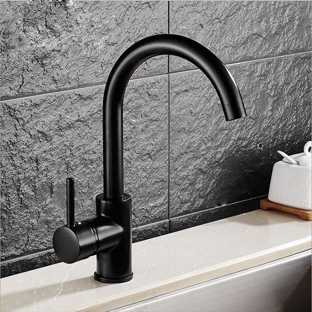 grifo para lavabo, Grifos de lavabo cocina acero inoxidable 304 con curva pequeña