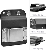 Vista 3 de iGuerburn Soporte para cinturón de taladro, clip táctico para cinturón de herramientas, gancho de taladro con clip para taladro Se adapta a