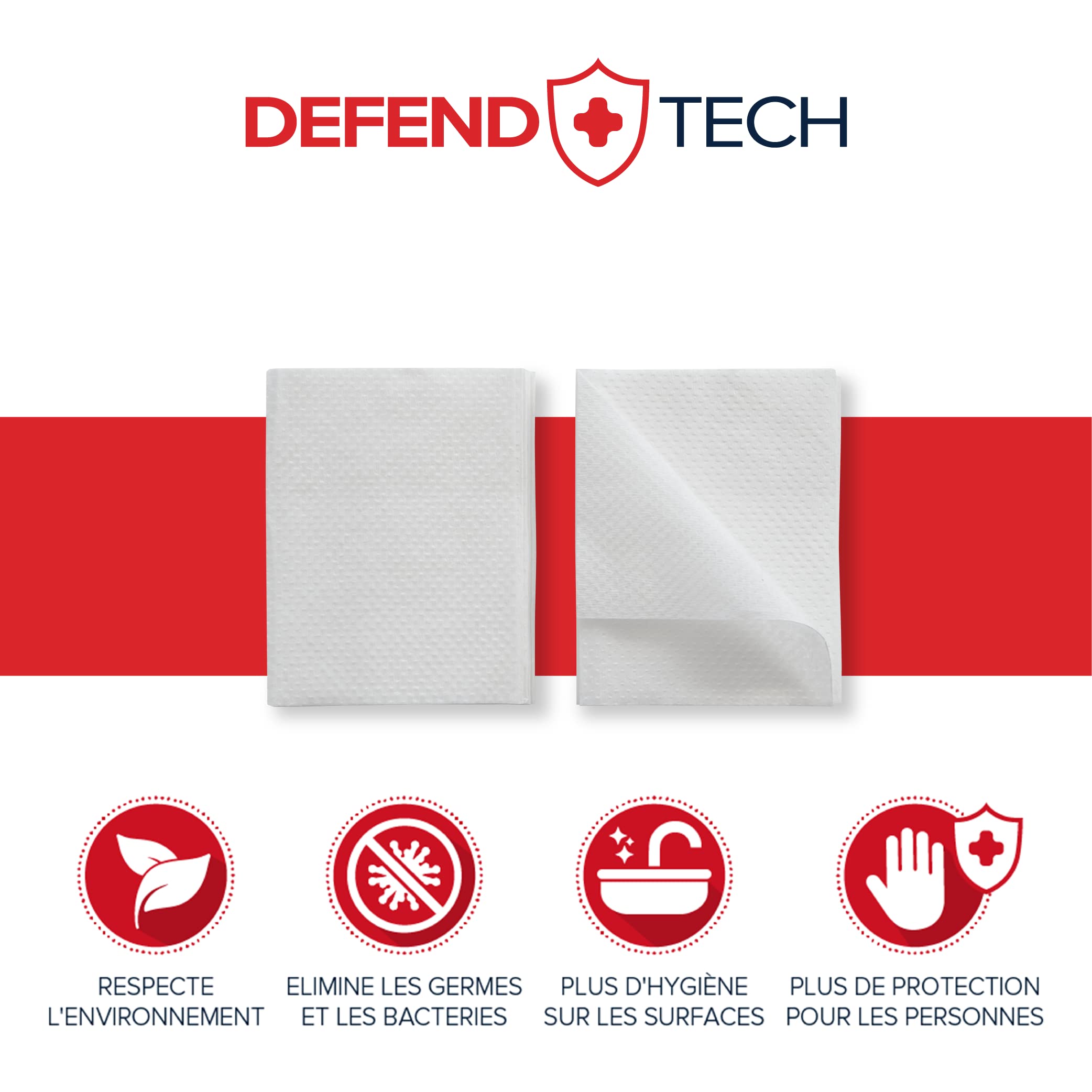 PAPERNET Defend Tech Papier Hygiénique Enchevêtré 417818, Papier Hygiénique à Feuille Unique avec Formule Antibactérienne, 12 Paquets de 6 Unités avec 200 Feuilles 21 x 11 cm