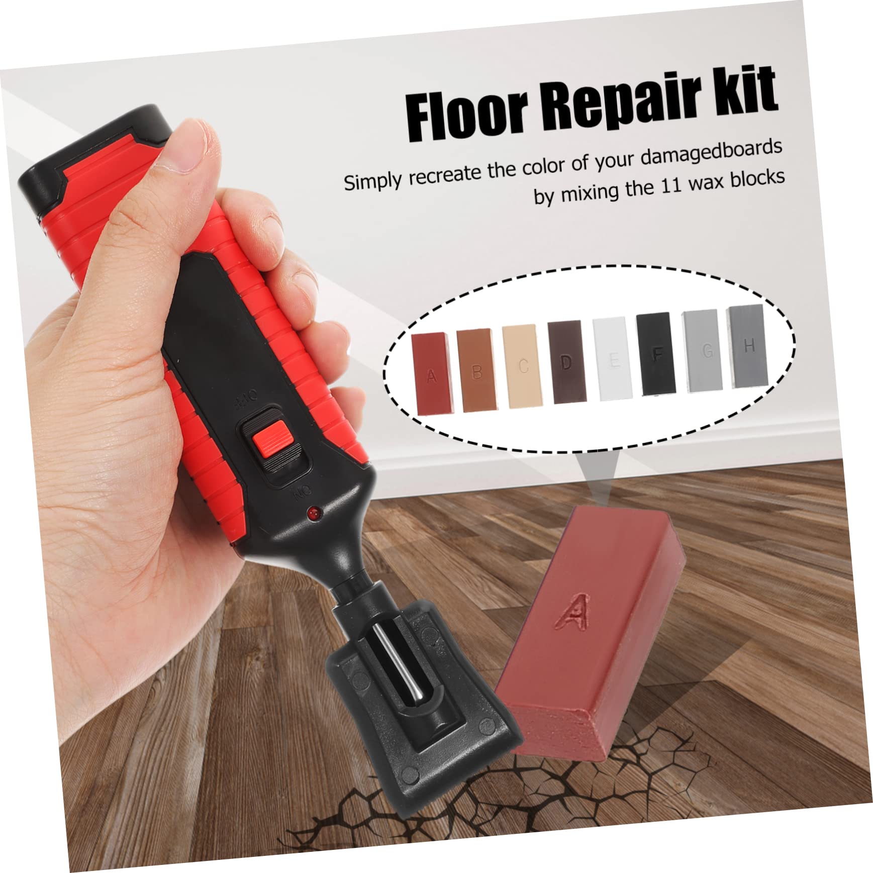 Tofficu Kit De Reparación De Azulejos Relleno Para Cerámica y Porcelana Colores Adecuado Para Reparar Azulejos Dañados Cocina y Baño Herramienta De Reparación De